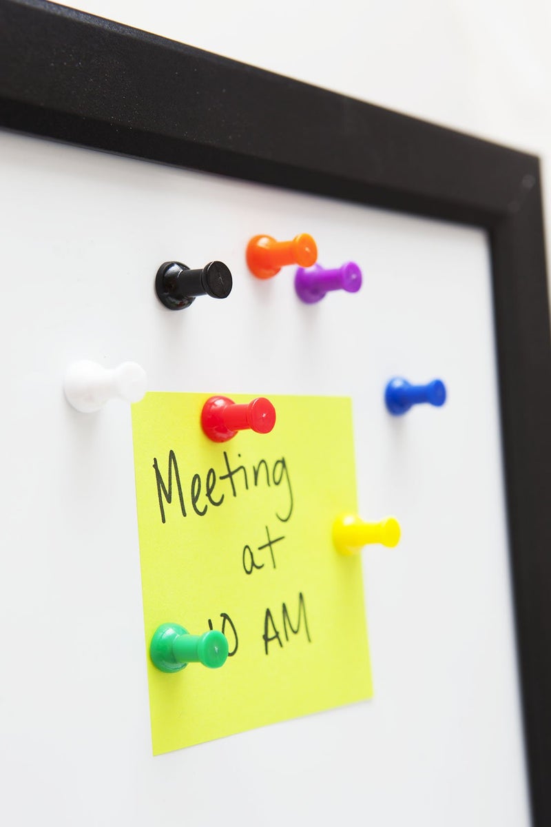 MapMagnets Colorful Push Pin Magnets - Small Pawn Tumb Tacks for Refrigerator, Whiteboard, Chalkboard - Multicolor Class Markerboard, Office, Map Magnets - Image 1
